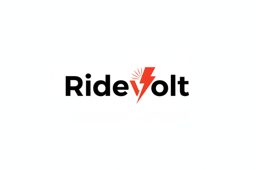 Logo Ridevolt białe tło